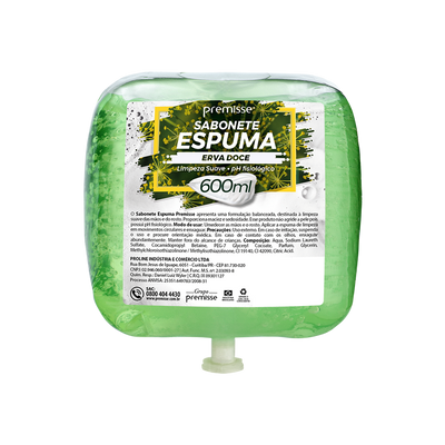 SAB ESPUMA REFIL BAG 600ML (S/ VALVULA USAR COD 40296) ERVA DOCE UP HAND ESSENTIAL - UPPRO