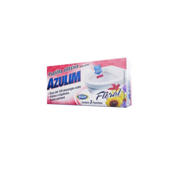 PASTILHA ADESIVA FLORAL C/ 03 UN