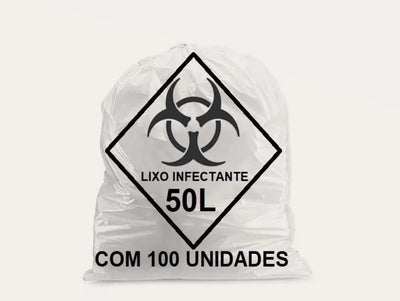 SACO LIXO 50L HOSPITALAR (INFECTANTE) C/100 - GOEDERT