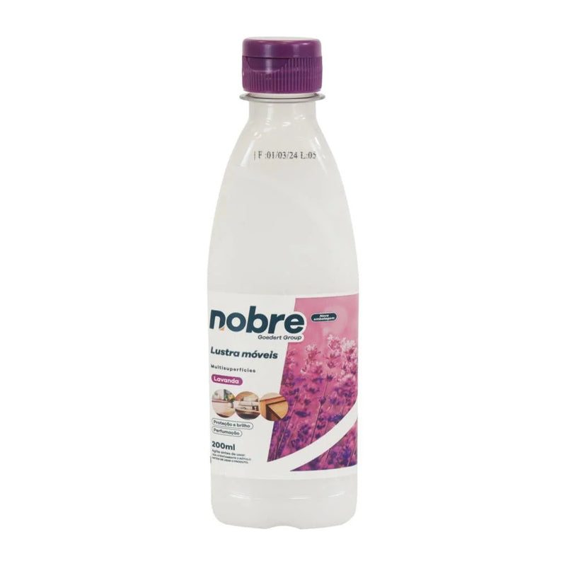 LUSTRA MOVEIS LAVANDA (C/SILICONE E CARNAUBA) 200ML NOBRE