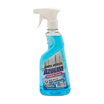 LIMPA VIDROS COM ALCOOL SPRAY 500ML AZULIM