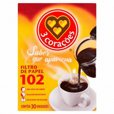 FILTRO PAPEL N 102 30UN 3.CORACOES