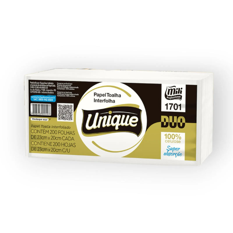 PAPEL TOA INTERF UNIQUE DUO 100% CELULOSE 23X20CM 2000FLS MILI