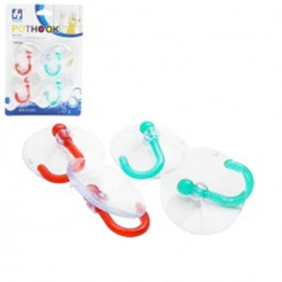 GANCHO PLASTICO C/ VENTOSA POTHOOK