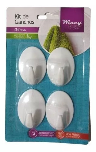 GANCHO PLASTICO 3 POSIÇOES WINCY