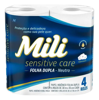 PAPEL HIG 30M  F. DUPLA SENSITIVE CARE MILI 4 RLS