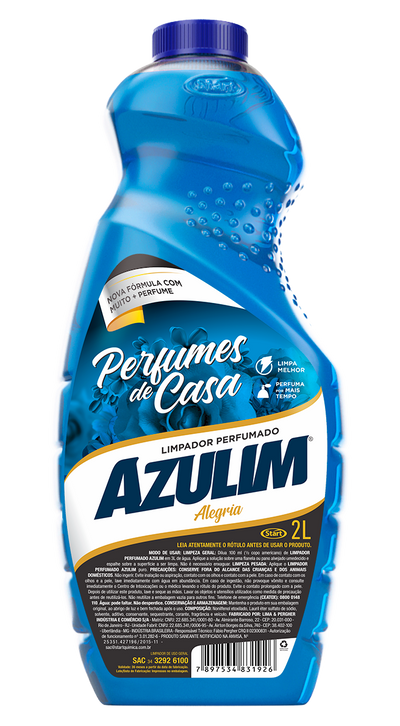 LIMPADOR PERFUMADO ALEGRIA 2L AZULIM