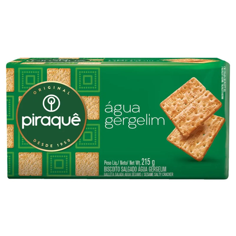BISCOITO PIRAQUE AGUA GERGELIM 215GR