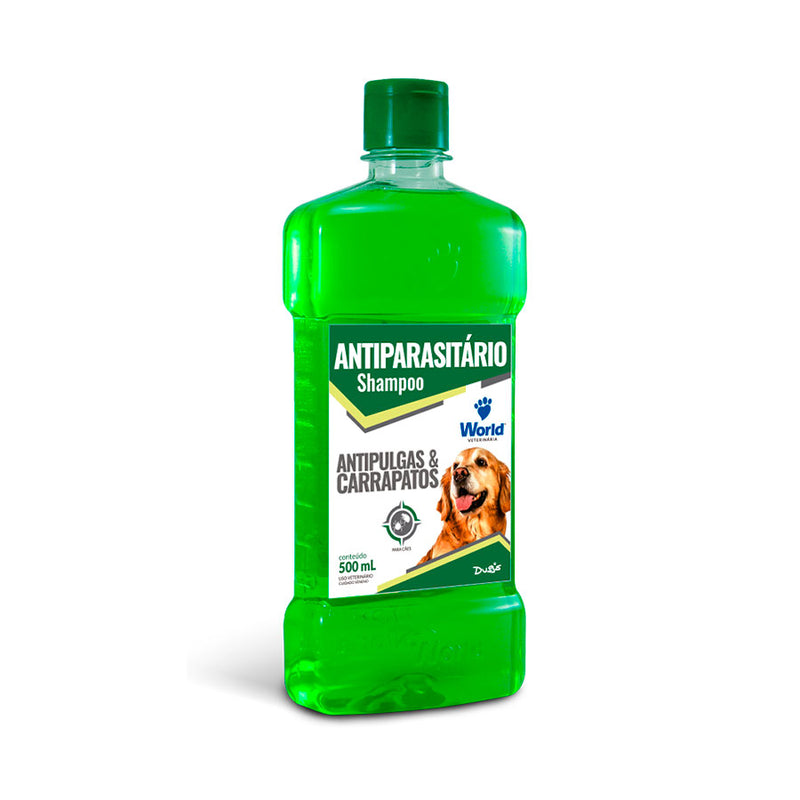 SHAMPOO ANTI-PULGAS E CARRAPATOS DUGS 500ML WORLD