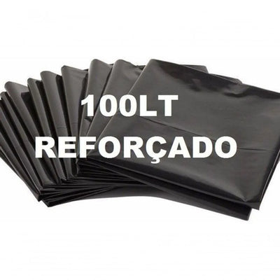 SACO LIXO 100L PRETO REFORÇADO C/100 ALMOFADA NEWCLEAN