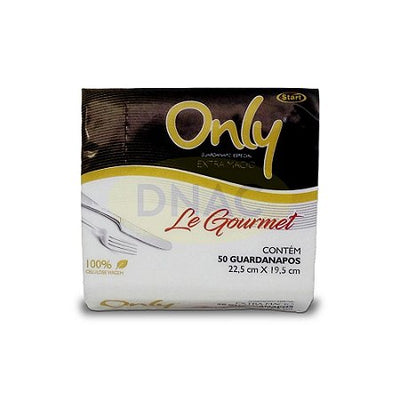 GUARDANAPO 100% CEL. 22,5X19,5 50 FLHS ONLY