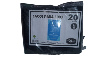 SACO LIXO 20L PRETO C/100 NEWCLEAN