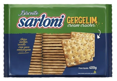 BISCOITO CRACKER GERGELIM 400G SARLONI