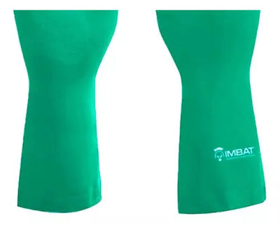 LUVA LATEX VERDE FORRADA  M(8) IMBAT