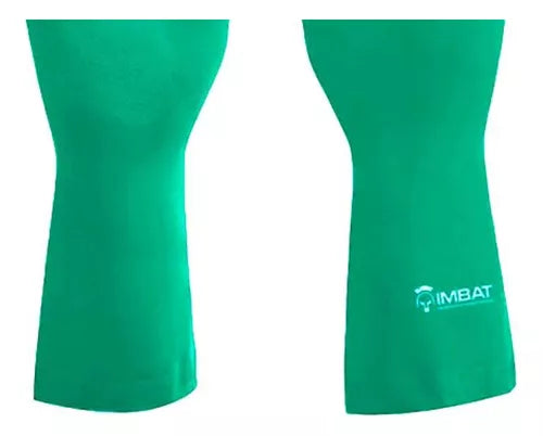 LUVA LATEX VERDE FORRADA  M(8) IMBAT