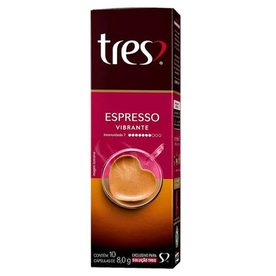 CAPSULA CAFE TRES ESPRESSO VIBRANTE 10X8G