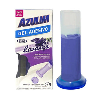 GEL ADESIVO REFIL C/6 DISCOS LAVANDA 37G AZULIM