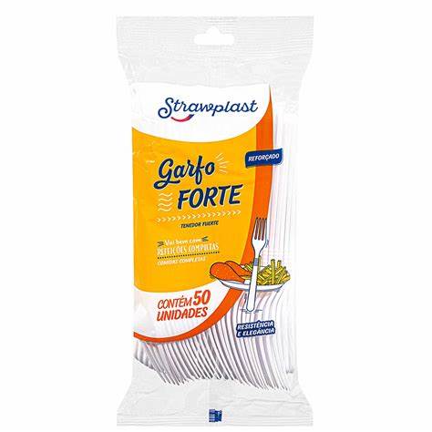 GARFO DESCART. FORTE REFEICAO STRANEPLAST 50UN