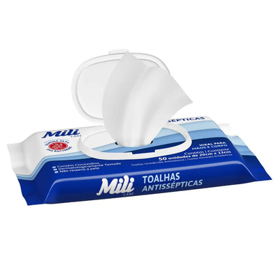 LENÇO UMIDECIDO CARE ANTISEPTICO 70% 20X13CM 50UN MILI