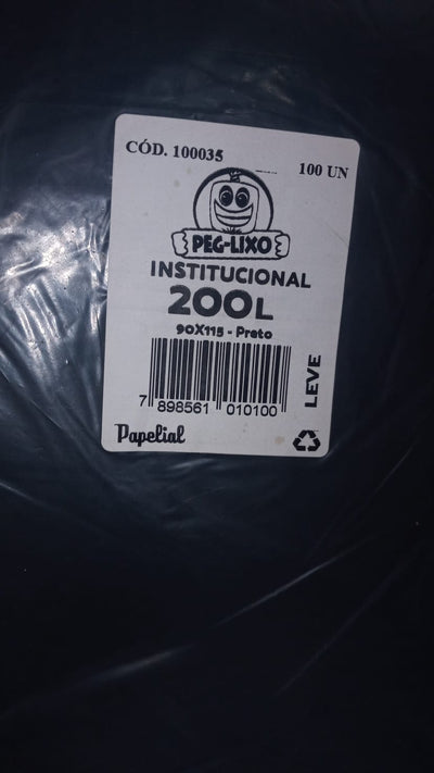 SACO LIXO 200L LEVE PAPELIAL