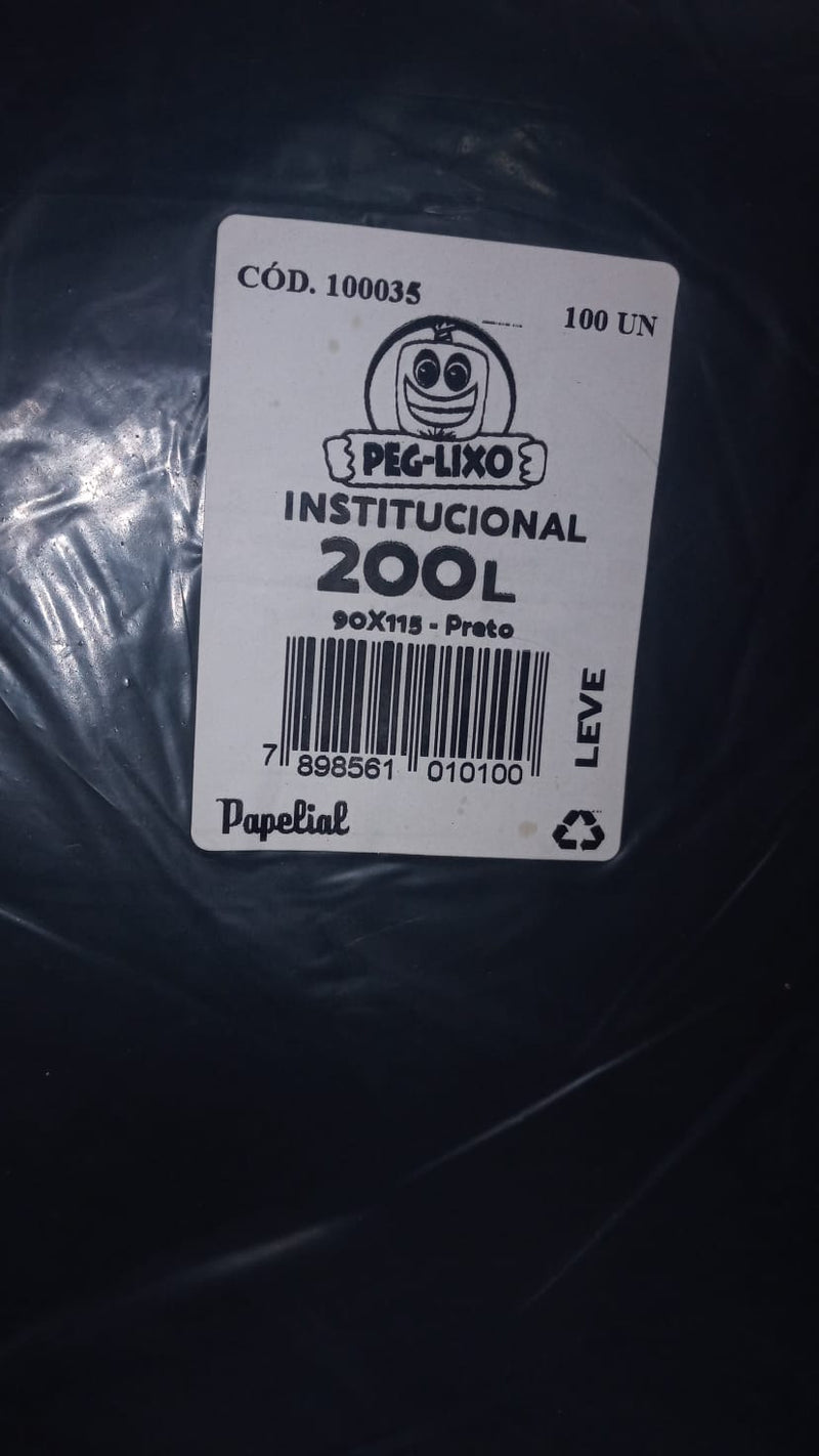 SACO LIXO 200L LEVE PAPELIAL