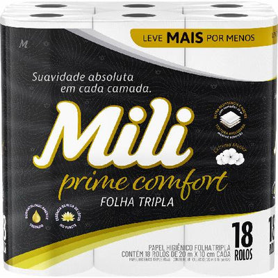 PAPEL HIG 20M F. TRIPLA PRIME COMFORT MILI 18 RLS