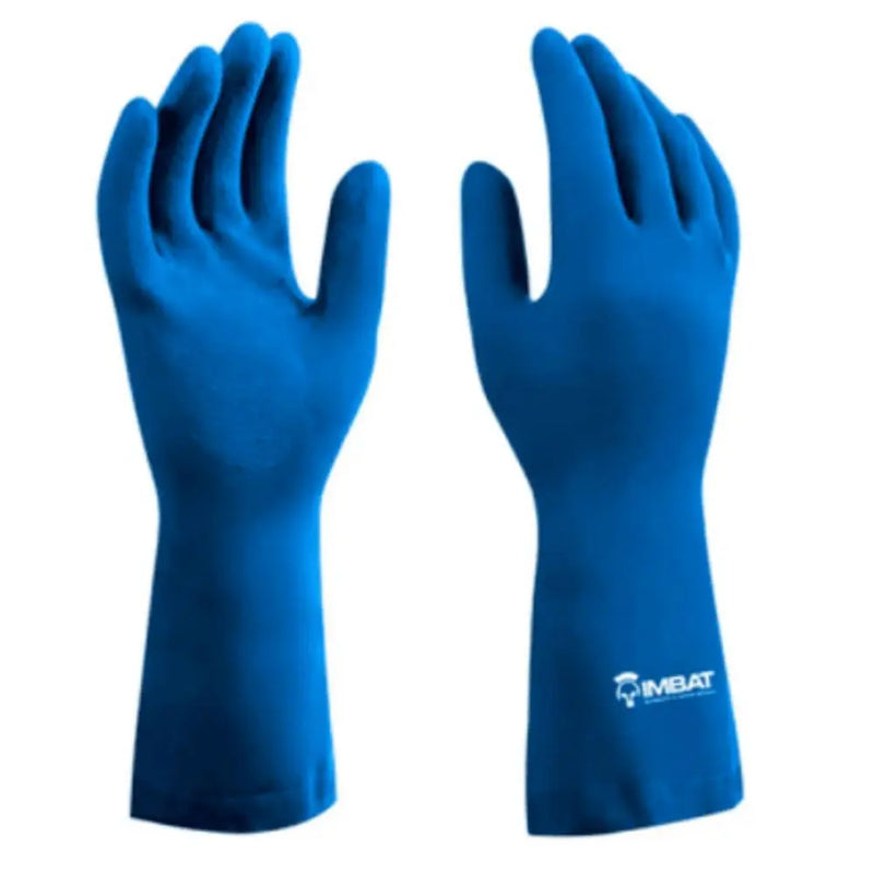 LUVA LATEX AZUL FORRADA  P(7) IMBAT