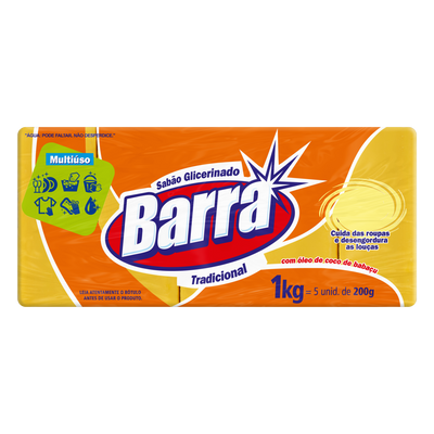SABAO EM BARRA GLICERINADO TRADICIONAL 180G - BARRA
