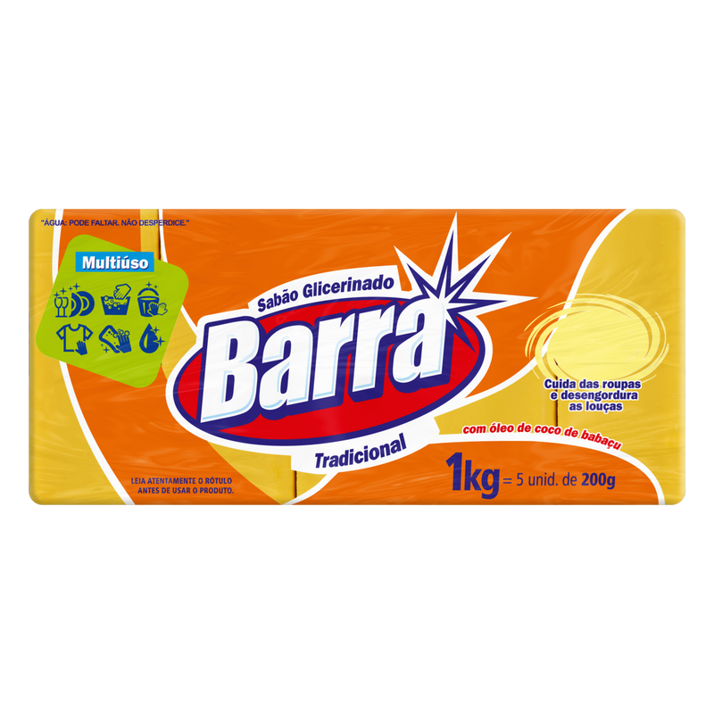 SABAO EM BARRA GLICERINADO TRADICIONAL 180G - BARRA