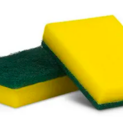 ESPONJA VERDE/AMARELA 100X71X20MM Pop K0090 NOBRE