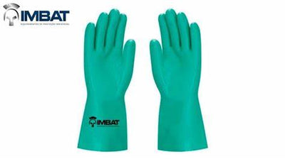 LUVA LATEX VERDE FORRADA  GG(10) IMBAT