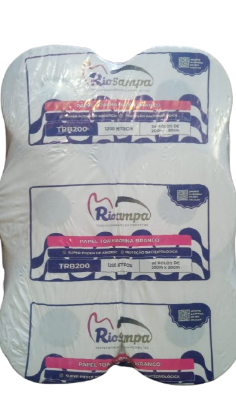 PAPEL TOA BOBINA RIO SAMPA BRANCO 200M