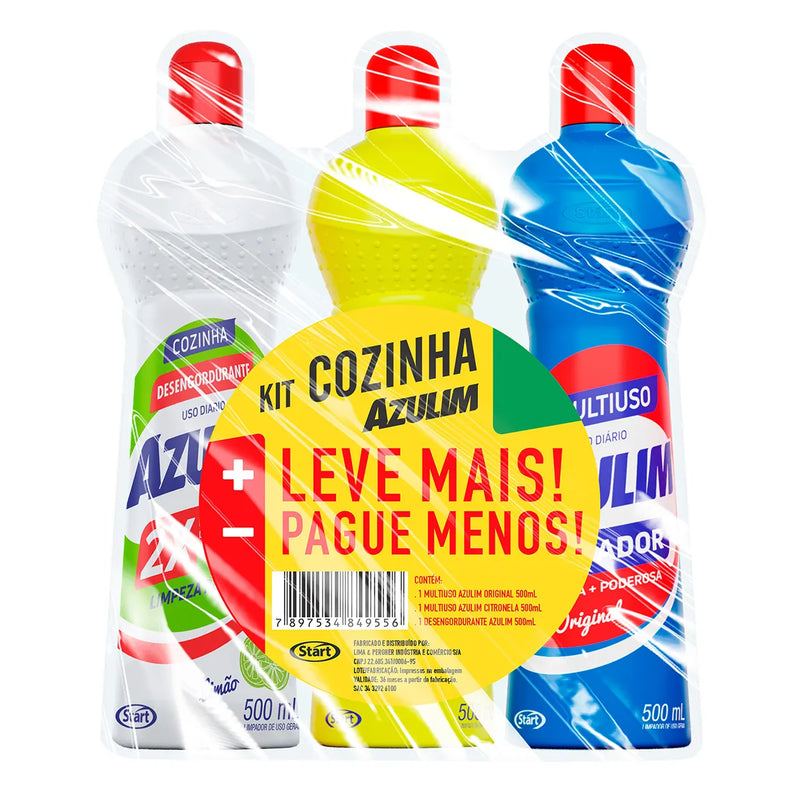 KIT COZINHA  3X500ML AZULIM