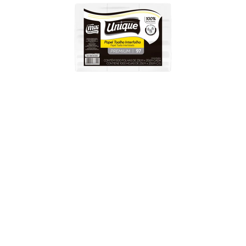 PAPEL TOA INTERF PREMIUM UNIQUE 100%CEL 23X20 C/1000 FLS MILI