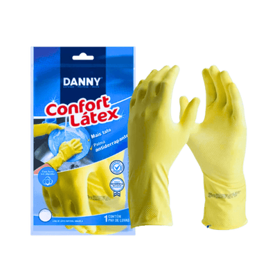 LUVA LATEX RANHURADA M DANNY