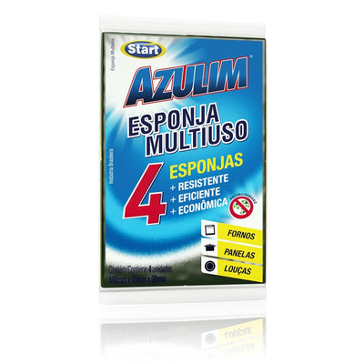ESPONJA DUPLA FACE VERDE/AMARELA PCT 4 AZULIM