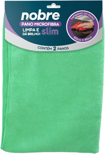 PANO MICROFIBRA 60X80 VERDE SLIM NOBRE