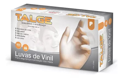LUVA VINIL C/ AMIDO G C/100 TALGE