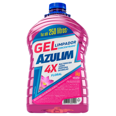 LIMPADOR CONCENTRADO GEL FLORAL 5KG AZULIM
