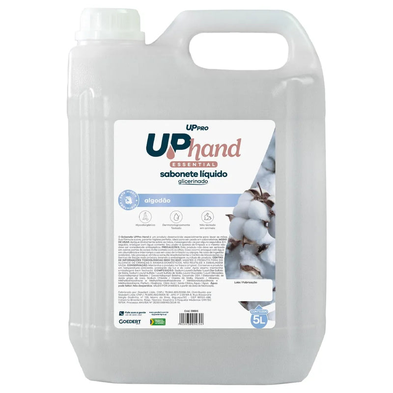 SABONETE LIQUIDO GLICERINADO ALGODÃO UPPRO 5L