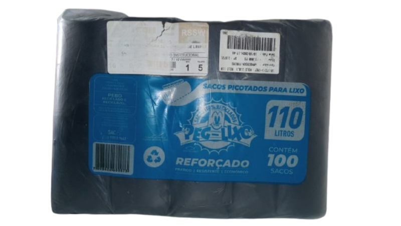 SACO LIXO 110L PRETO PAPELIAL